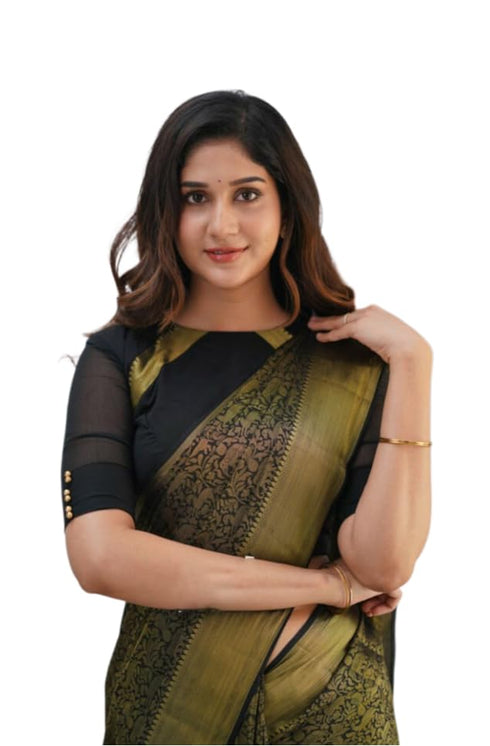 Vasthrlay Kanjivaram Unstitched Saree