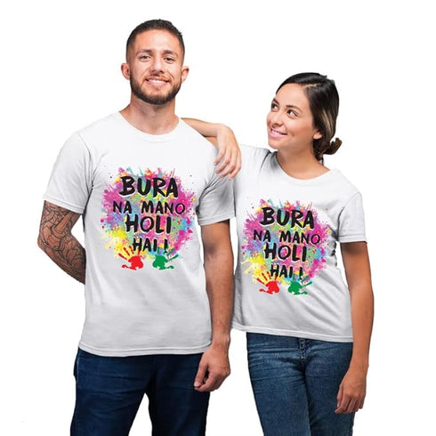 Vasthrlay Couple Holi Tshirts for Men & Women