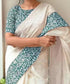 Vasthrlay Off White Traditional Matching Lightweight