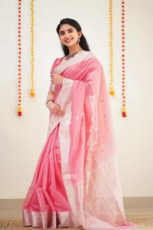 Vasthrlay Kanjivaram Unstitched Saree
