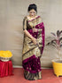 Vasthrlay Kanjivaram Wedding Banarasi Vruksh 50 Saree With Blouse Piece