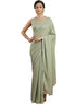 Vasthrlay Pink Border Unstitched Saree