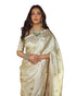 Vasthrlay Elegant Traditional Cream Saree With Matching Blouse Piece