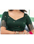 Vasthrlay Jacquard Kanjivaram Unstitched Pista Green Saree