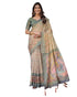 Vasthrlay Printed Handloom Tassels Unstitched