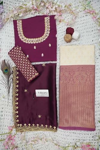 Vasthrlay Unstitch South Indian Half Saree Lehenga Choli For Women | Gt132