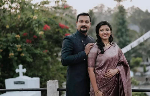 Vasthrlay Maroon Kanjivaram Wedding Saree