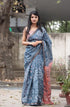 Vasthrlay Women's Cotton Kalamkari Wedding Saree With Blouse Piece