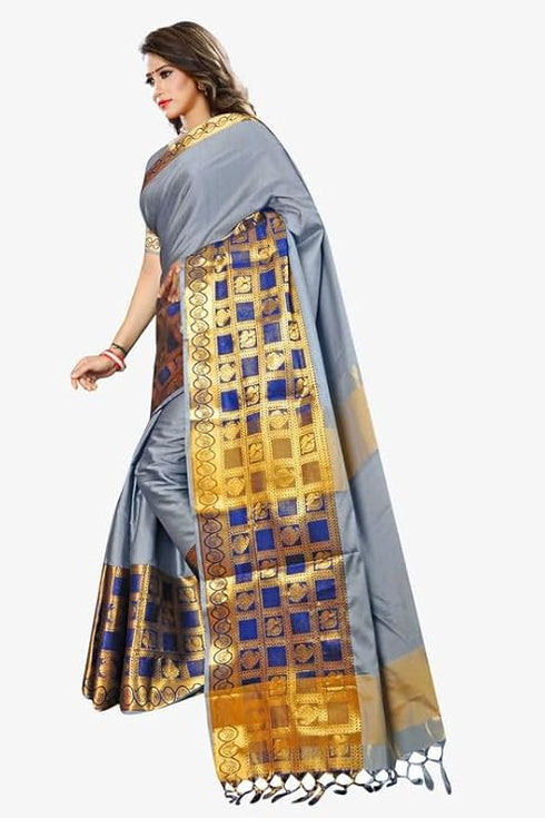 Vasthrlay Banarasi Freesize Ethnic Wear