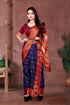 Vasthrlay Paithani Nauvari Beutiful Contrast