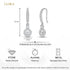 CLARA 925 Sterling Silver Drop Earrings Fina