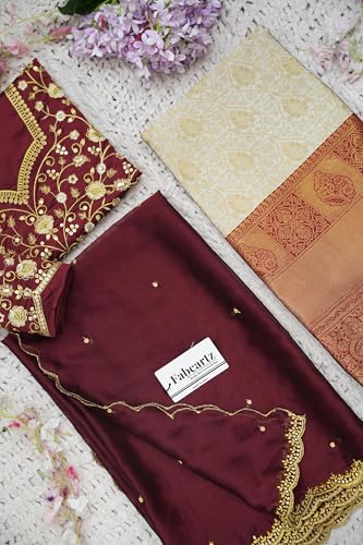 Vasthrlay South Indian Style Unstitch Half Saree Lehenga Choli For Women | Pl235