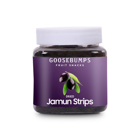 Goosebumps Dried Jamun Strips | Dehydrated Fruit | Dried Indian Blackberry