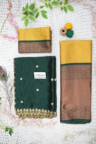Vasthrlay South Indian Half And Half Saree For Women