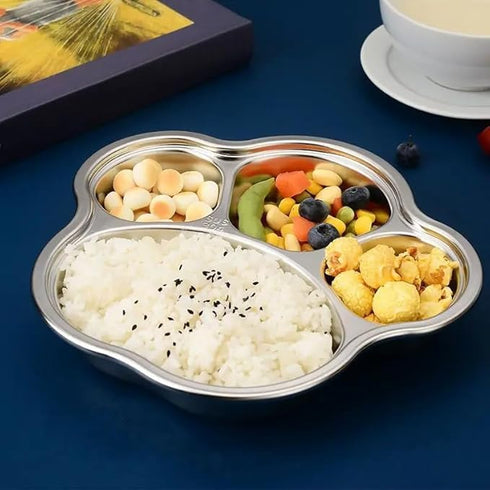 Stainless Steel Divided Meal Plate for Baby