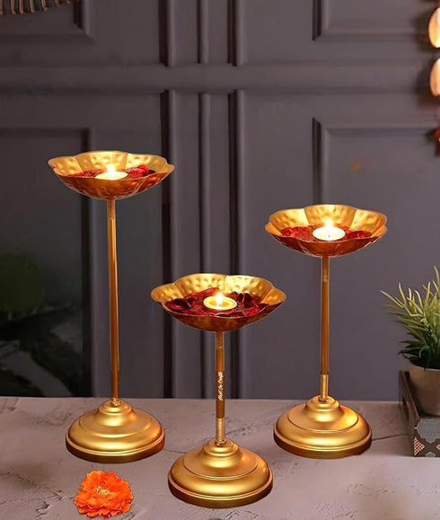 Decorative Urli Bowl Tealight Holder Stand