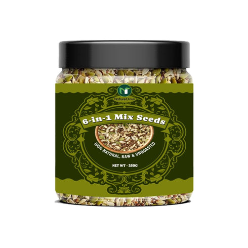 NATUREONUS 6-in-1 Raw Seeds Mix