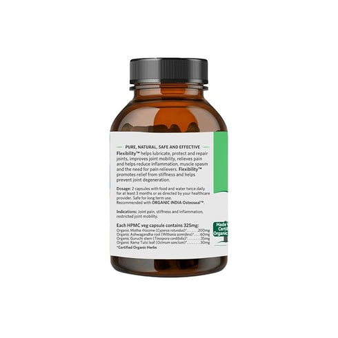 Organic India Flexibility Veg Capsule bottle