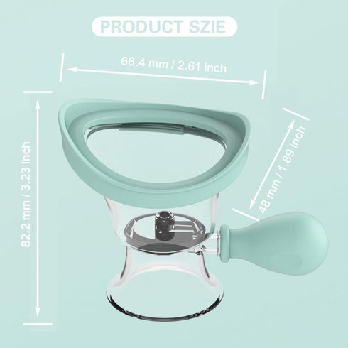 Portable Silicone Manual Air Pressure Eye Wash Cup