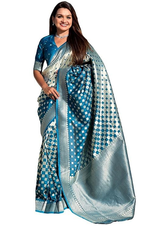 Vasthrlay Banarasi Unstitched Saree