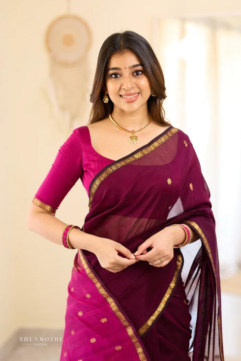 Vasthrlay Banarasi Unstitched Saree