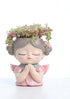 Eleven to Eleven Decor Angel Planter Pink Cute Succulent Pot