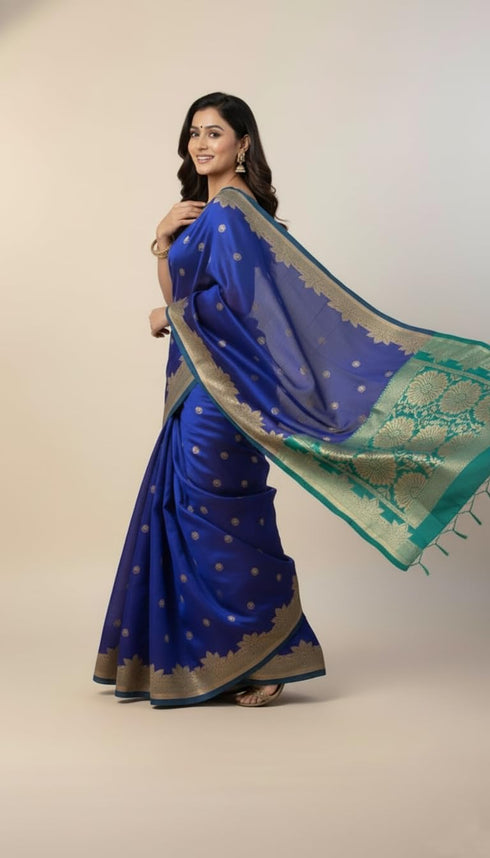 Vasthrlay Banarasi Traditional Sari Az Ys Somya Yellow Saree