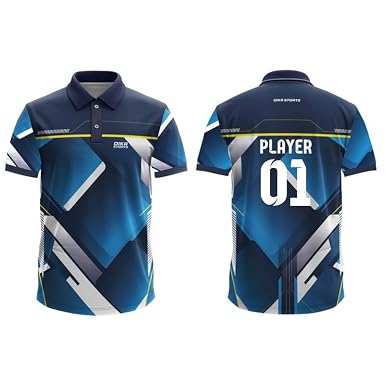 Dika Sports Custom Number And Number Cricket Sports Jersey Tshirt For Men