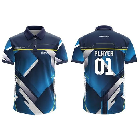 Dika Sports Custom Number And Number Cricket Sports Jersey Tshirt For Men