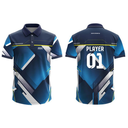 Dika Sports Custom Number And Number Cricket Sports Jersey Tshirt For Men