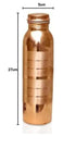 Copper Stylish Bottle 900 ML (Plain Touch)