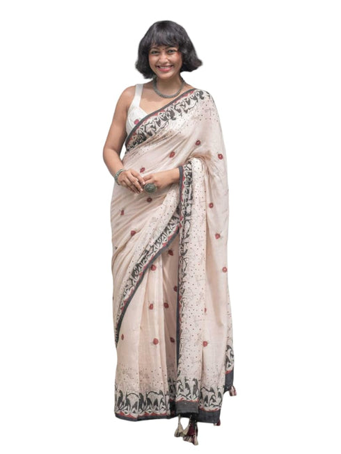 Vasthrlay Printed Contrast Lightweight Kalamkari