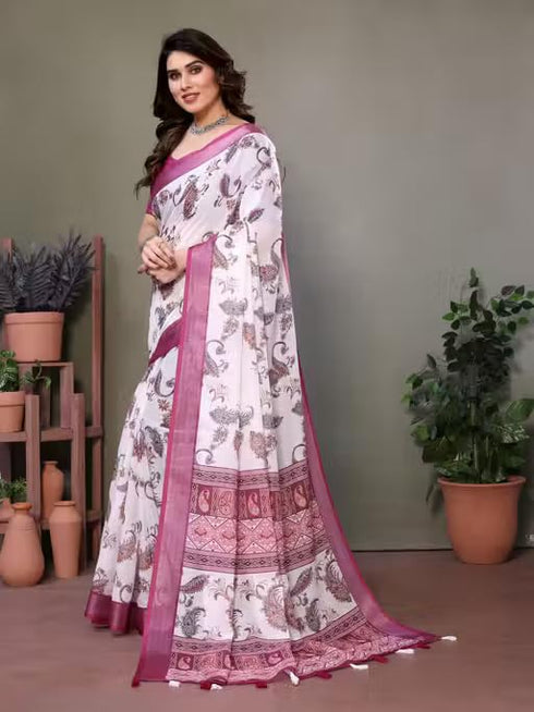 Vasthrlay Banarasi Traditional Unstitched Saree
