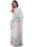 Vasthrlay Printed White Saree