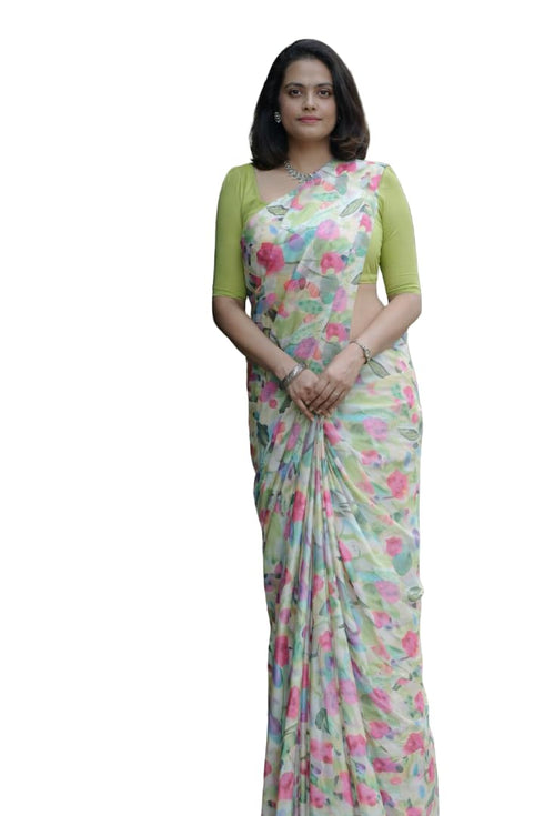 Vasthrlay Mehndi Printed Lightweight Elegant