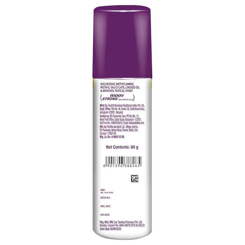 Moov Strong Diclofenac Pain Relief Spray 80gm