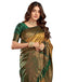 Vasthrlay Kanjivaram Banarasi Unstitched Yellow Saree