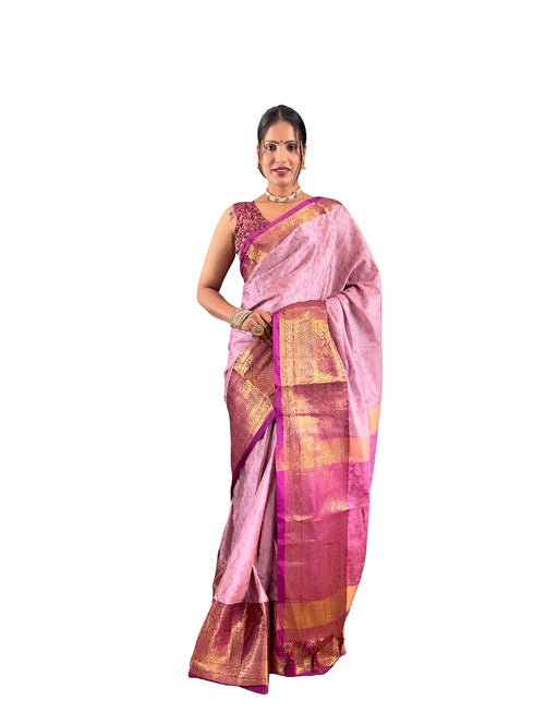 Vasthrlay Kanjivaram Blouse Traditional Pistablue