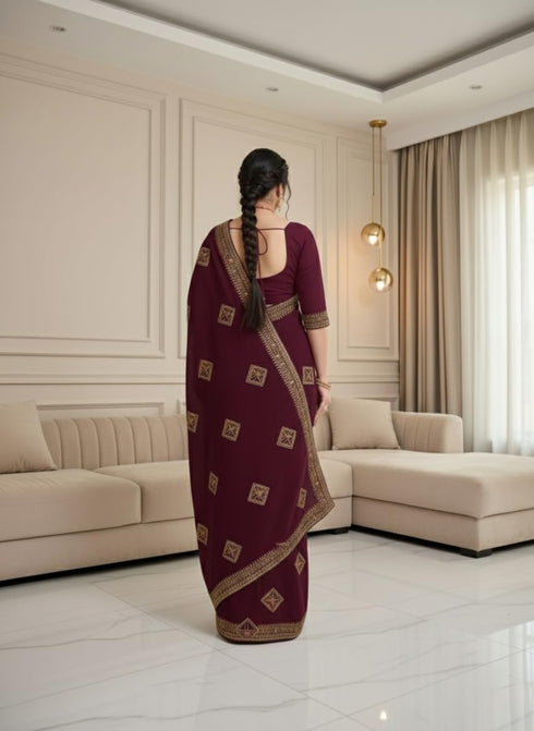 Vasthrlay Unstitched Material Az Ys Pintu Parent Pink Ethnic Wear