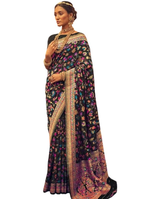 Vasthrlay Kanjivaram Unstitched Saree
