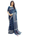 Vasthrlay Womens Printed Unstitched Beige Saree