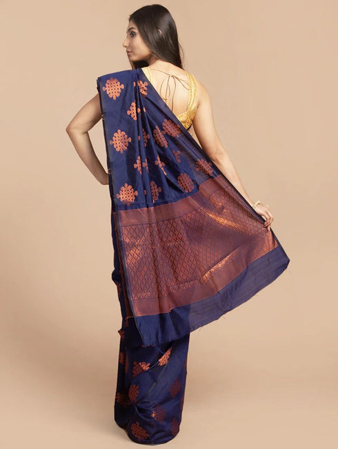 Vasthrlay Banarasi Unstitched Saree