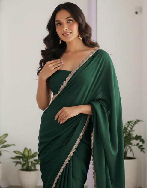 Vasthrlay Georgette Embroidery Traditional Az Ys Yuna Ethnic Wear
