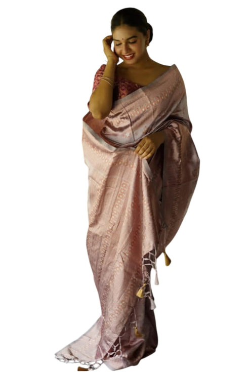Vasthrlay Banarasi Border Unstitched Saree