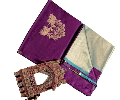Vasthrlay Banarasi Unstitched Saree