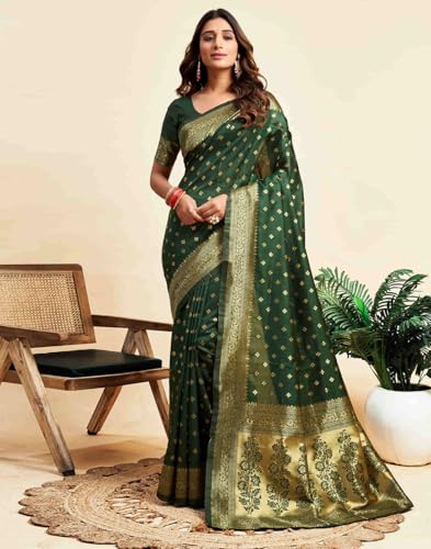 Vasthrlay Banarasi Kanjivaram Kanchipuram Pari 160 Saree With Blouse Piece