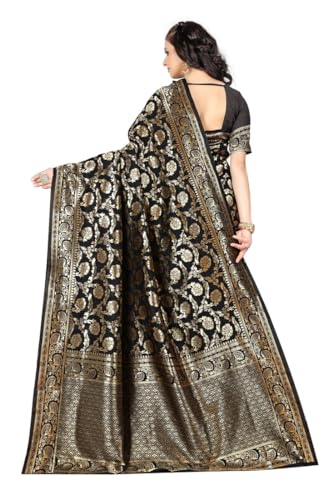 Vasthrlay Kanjivaram Banarasi Kanchipuram Wedding Saree With Blouse Piece