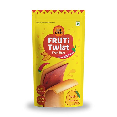 GO DESi Real Aam Fruti Twist Fruit Bars