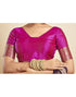 Vasthrlay Paithani Kanjivaram Unstitched Red Saree
