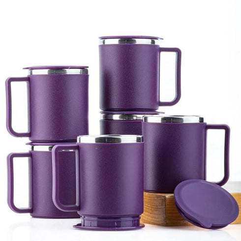Stainless Steel Tea Cup | Coffee Mug 200 ml (Pack of 6)